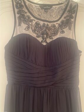 Speechless black Mesh Illusion Beaded Maxi Dress